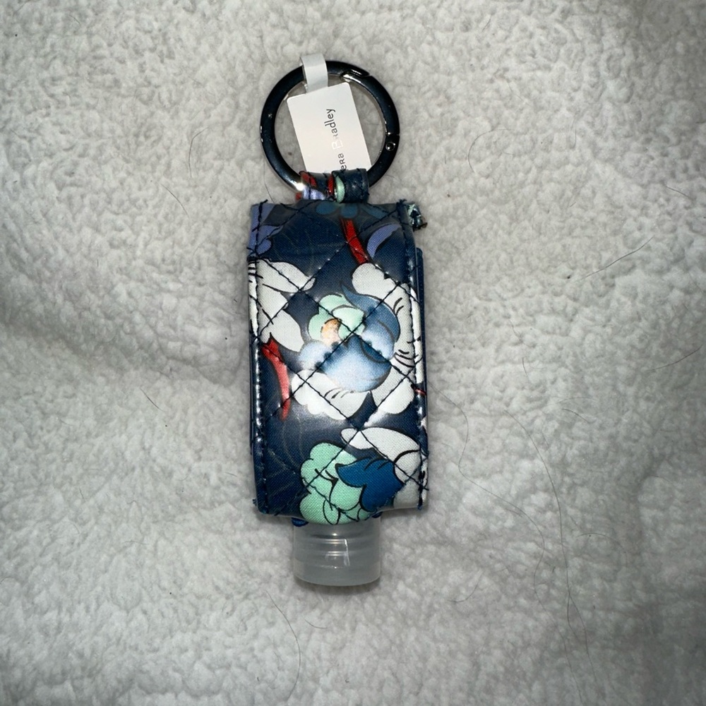 NWT Vera Bradley hand sanitizer holder keychain